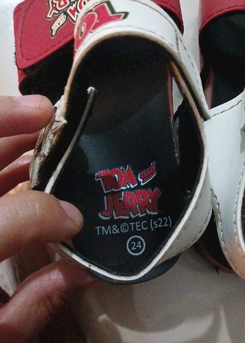 Tom ve Jerry Desenli Kırmızı Erkek Çocuk Sandalet - Görsel 4