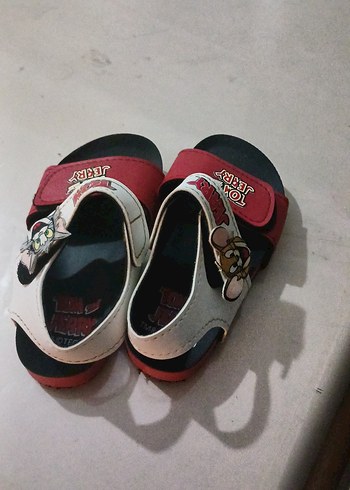 Tom ve Jerry Desenli Kırmızı Erkek Çocuk Sandalet - Görsel 2