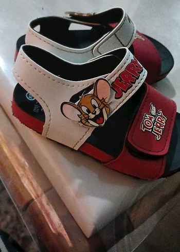 Tom ve Jerry Desenli Kırmızı Erkek Çocuk Sandalet - Görsel 5