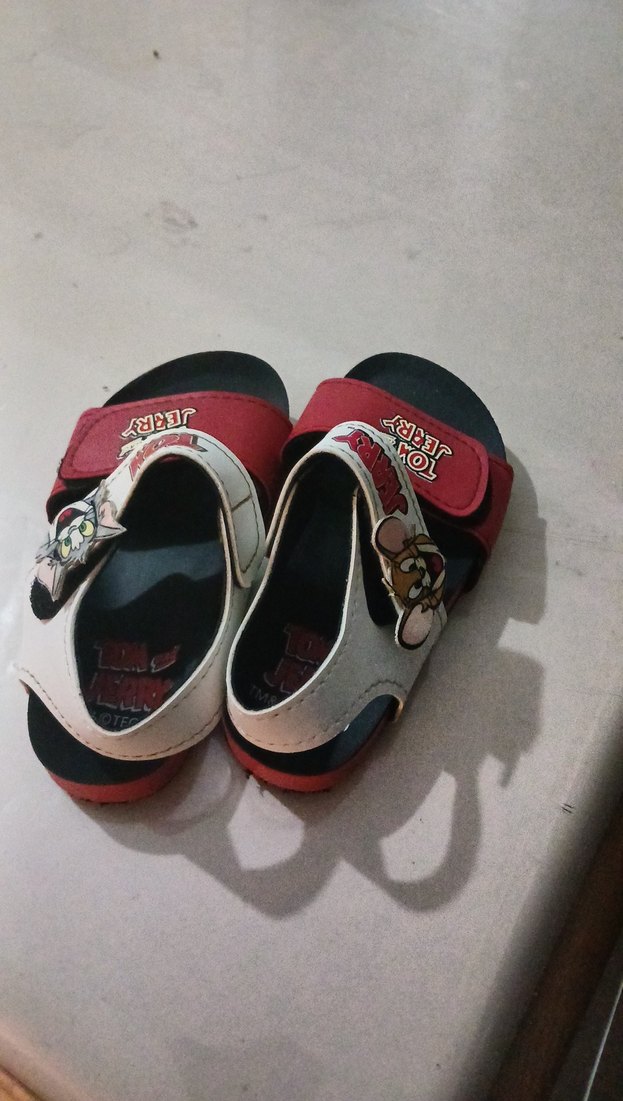 Tom ve Jerry Desenli Kırmızı Erkek Çocuk Sandalet - Görsel 2