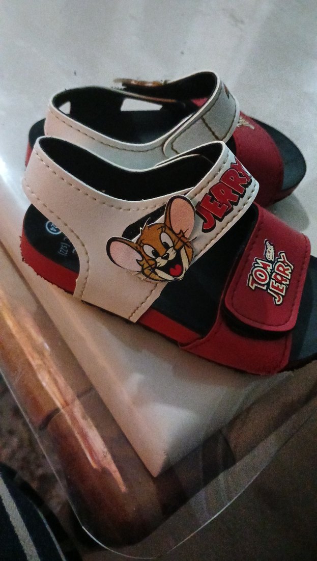Tom ve Jerry Desenli Kırmızı Erkek Çocuk Sandalet - Görsel 5