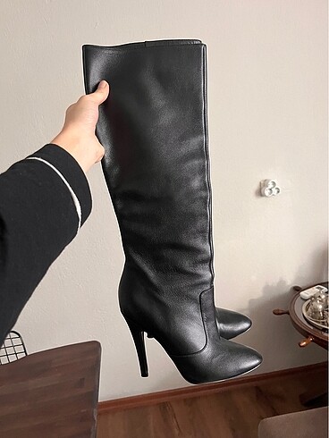 Ninewest topuklu deri çizme