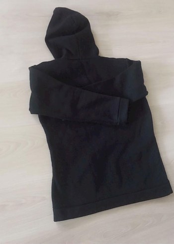 m Beden Siyah Kapüşonlu Sweatshirt