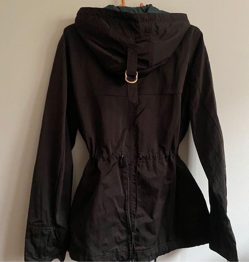 Kahverengi Yağmurluk - Görsel 5