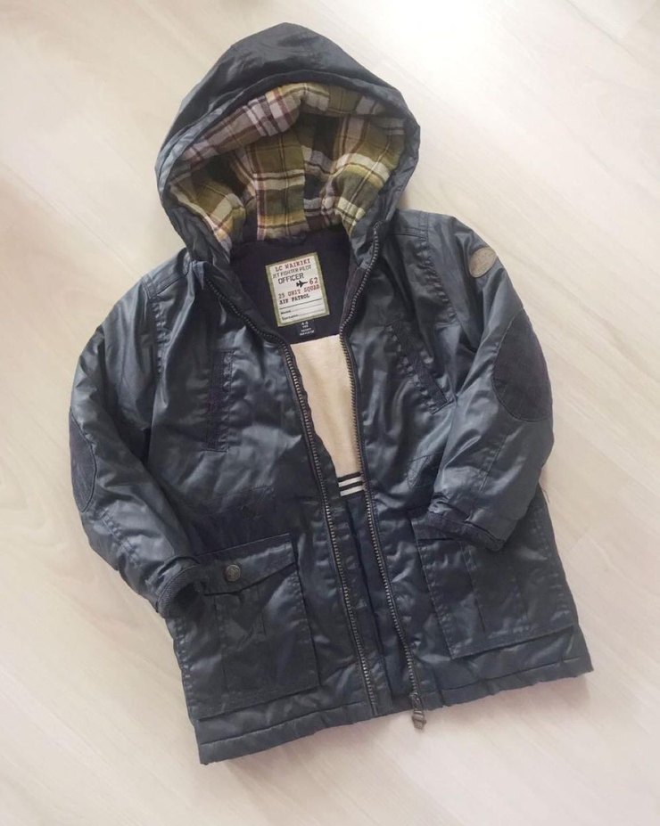 Antrasit Rengi Erkek Çocuk Mont 4-5 yaş - Görsel 2