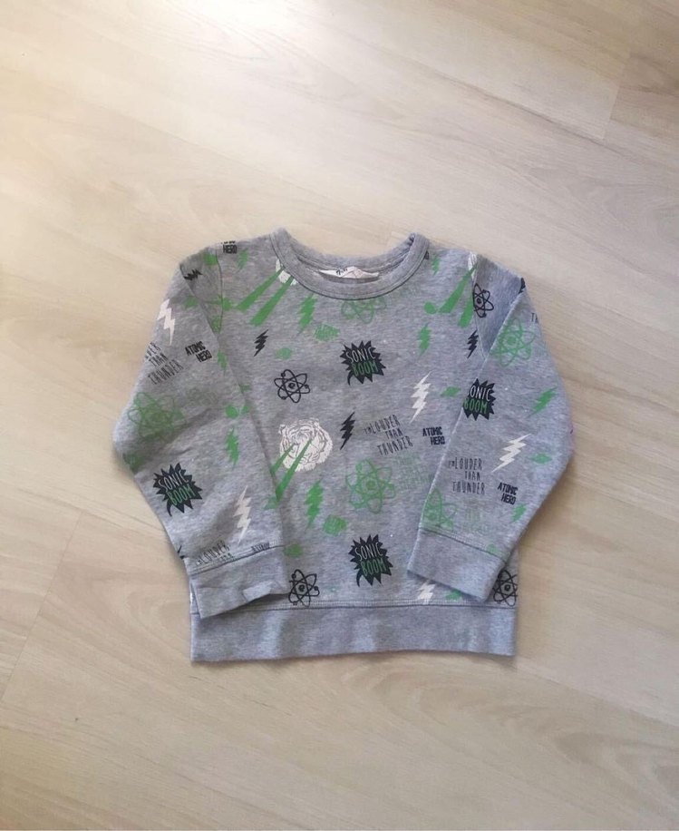 H&M Uzun Kollu Sweatshirt 5-6 yaş - Görsel 2