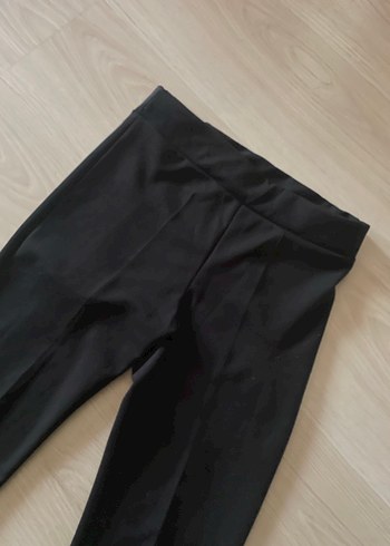 Siyah İspanyol Paça Kumaş Pantolon - Görsel 10