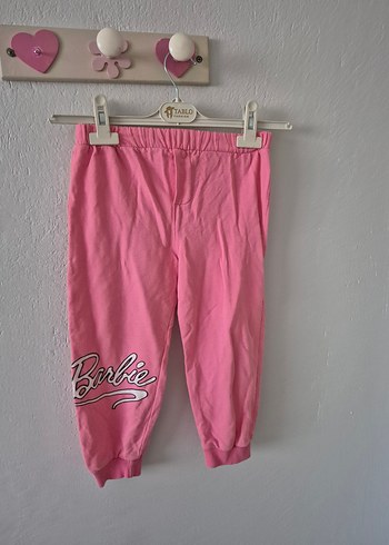 Pembe Barbie Baskılı Kız Eşofman Takımı - Görsel 3