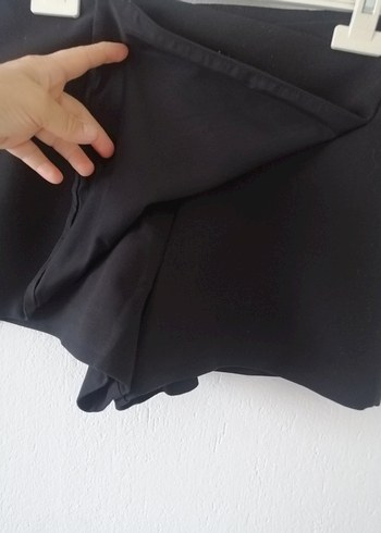 Zara Siyah Mini Fitted Etek şort
