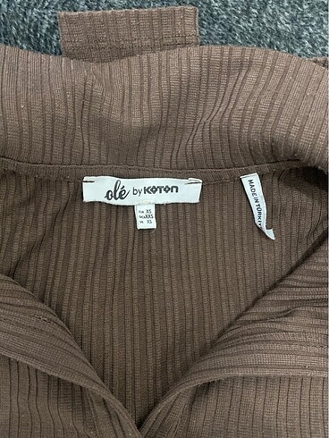 xs Beden kahverengi Renk Crop Tshirt