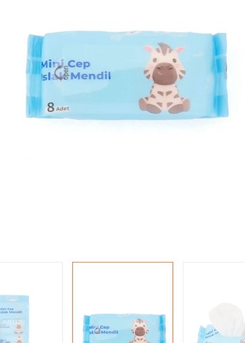 Beden Renk Pembe Mini Cep Islak Mendil Paketi