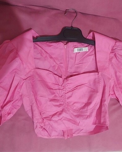 s Beden pembe Renk Pembe crop