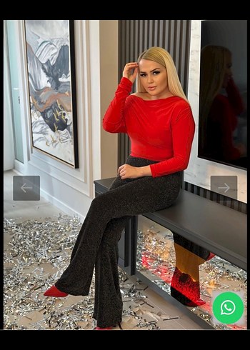 Diğer Siyah Payetli Pantolon