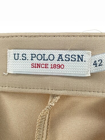 42 Beden kahverengi Renk U.S Polo Assn. Kumaş Pantolon %70 İndirimli.