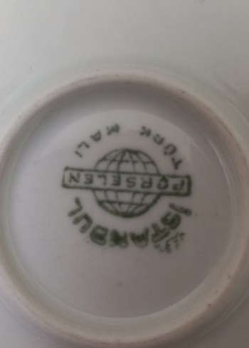 Diğer Yeşil Çiçek Desenli Dekoratif Tabak