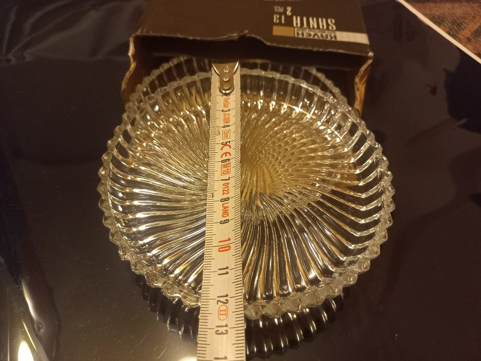 Bej Parlak Vintage Desenli Tabak Seti kutusunda 2 adet - Görsel 2