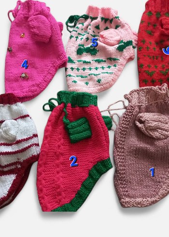 Bohem Tarz El Örgüsü Renkli kedi köpek gibi .ADET FİYATI - Görsel 3