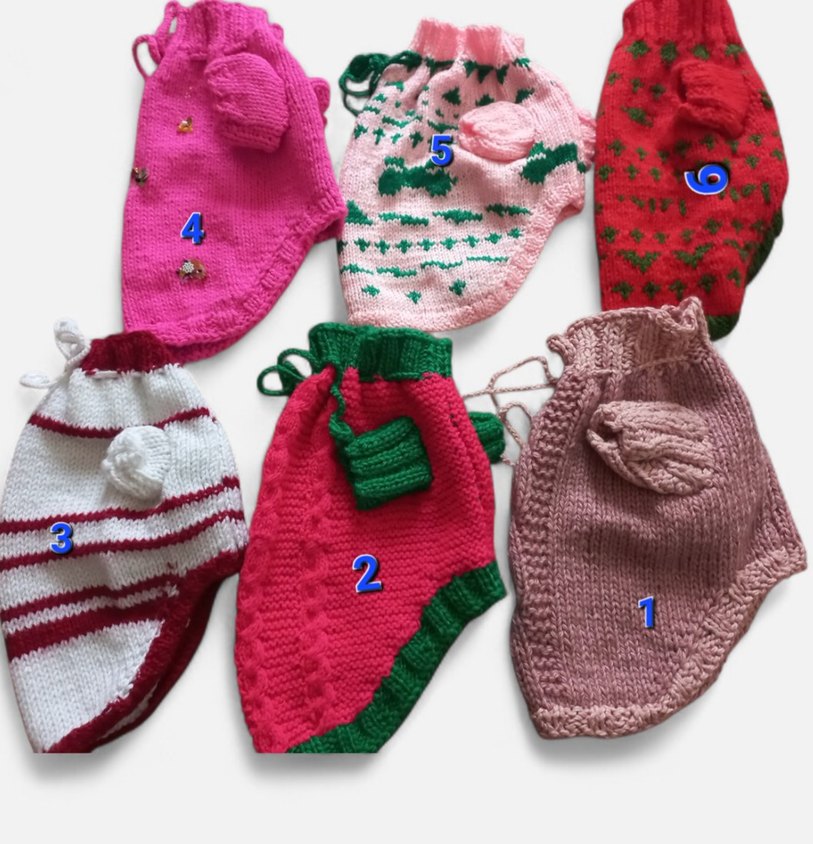 Bohem Tarz El Örgüsü Renkli kedi köpek gibi .ADET FİYATI - Görsel 3