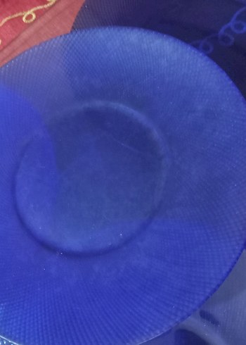 Mavi Bohem Tarzı Cam Tabak Seti - Görsel 2