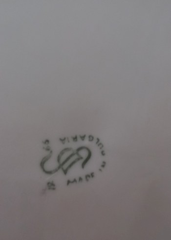 Bej Çiçek Desenli Porselen Tabak...2 servis tabağı. - Görsel 5