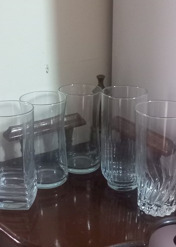 Şeffaf Cam Kupa Seti..HEPSI BIRLIKTE VERILCEK..24 adet - Görsel 6