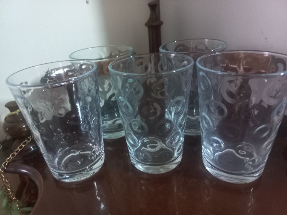 Şeffaf Cam Kupa Seti..HEPSI BIRLIKTE VERILCEK..24 adet - Görsel 3