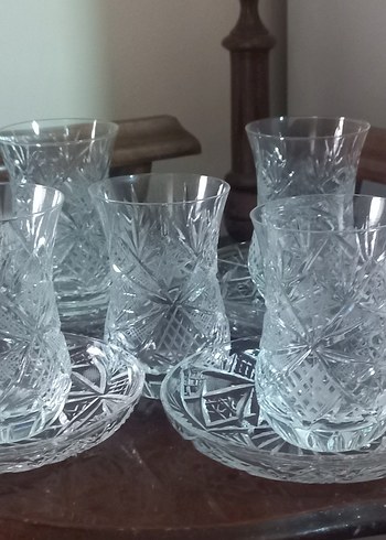 Kristal Desenli Çay Seti.6 adet - Görsel 2