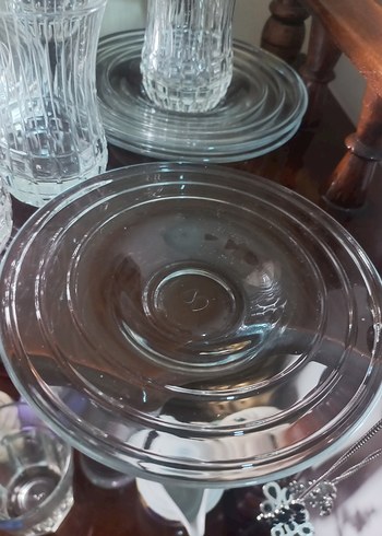 Bej Tabanlı Desenli Çay Bardakları Seti.6 adet çay bardağı - Görsel 3