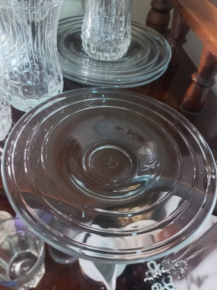 Bej Tabanlı Desenli Çay Bardakları Seti.6 adet çay bardağı - Görsel 3