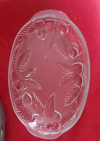 Nakış Desenli Renkli Oval Tabak - Görsel 5