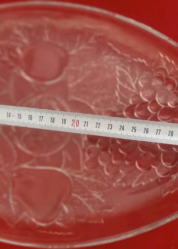 Nakış desenli renkli oval tabaklar.3 adet bazılarında minik çıt - Görsel 2