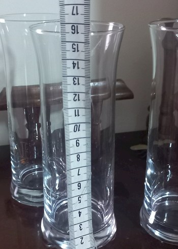 Şeffaf Uzun İnce Su Bardağı Seti..ıncecik 3 adet - Görsel 2