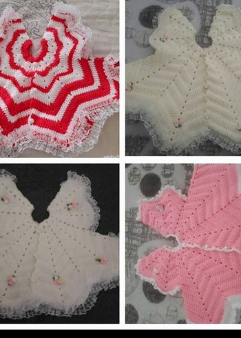 Nakışlı Renkli Kız Bolero Pelerin - Görsel 3