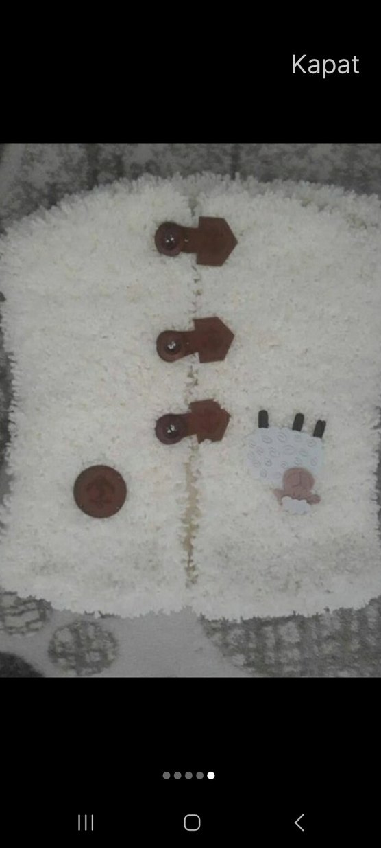 Nakışlı Renkli Kız Bolero Pelerin - Görsel 5