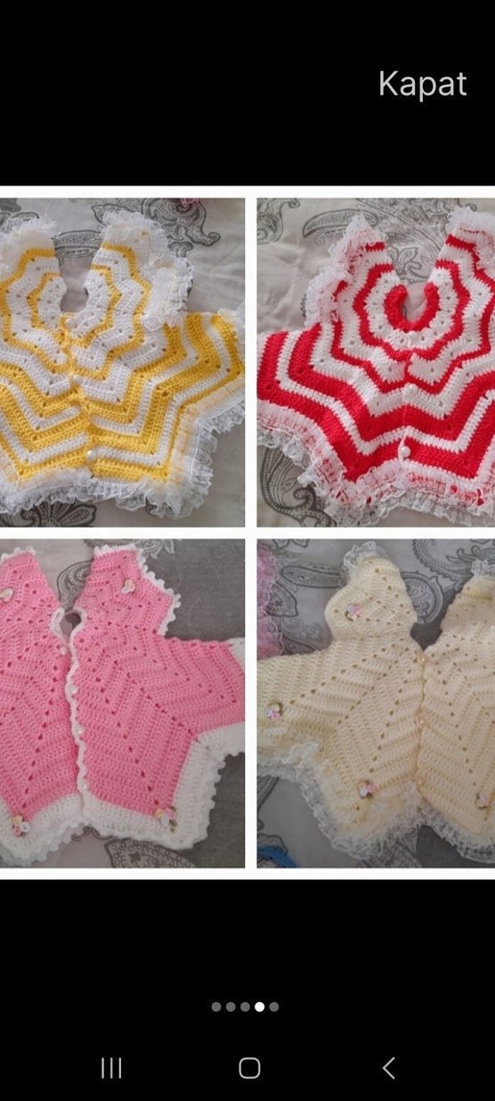 Nakışlı Renkli Kız Bolero Pelerin - Görsel 4