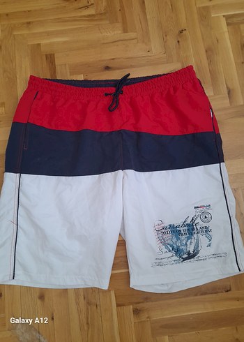 Beyaz Kırmızı Erkek Mayo Şortu LCWSWIMWEAR 3XL - Görsel 5