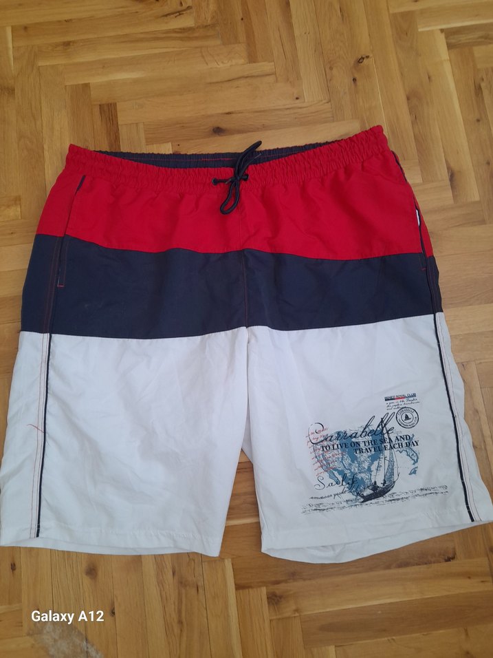 Beyaz Kırmızı Erkek Mayo Şortu LCWSWIMWEAR 3XL - Görsel 5