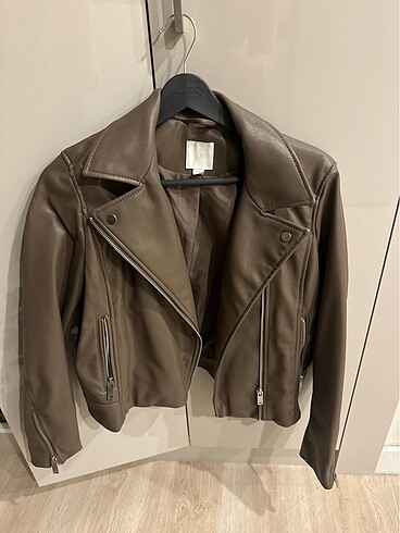 h&m suni deri ceket