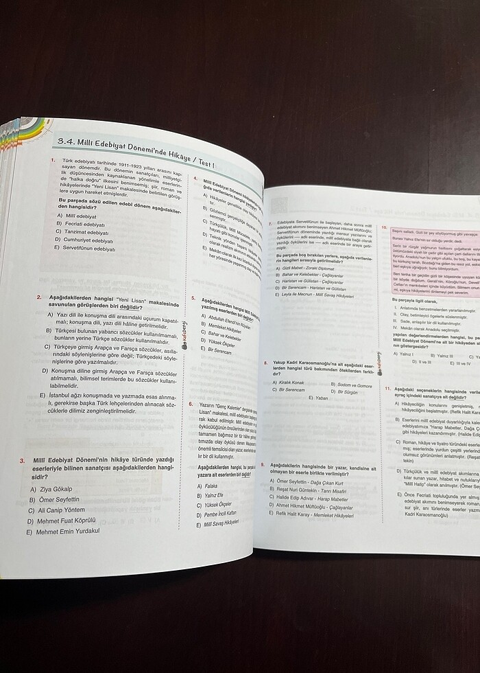 Ayt Türk edebiyatı soru bankası - Görsel 3