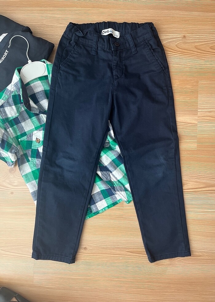 Eşortman üstü pantolon gömlek 4-5 yaş - Görsel 2