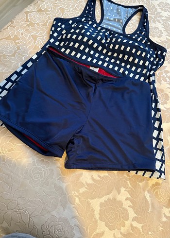 Lacivert Mini Kadın Spor Mayo - Görsel 4