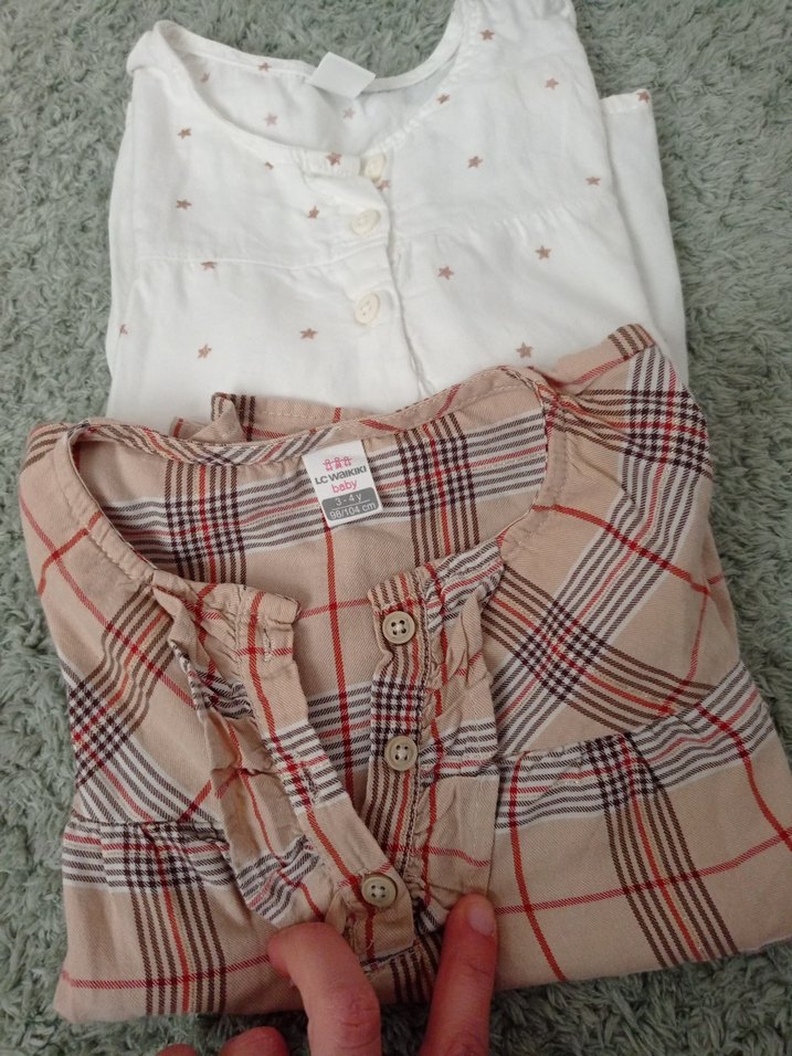 Kız Çocuk Uzun Kollu Pamuklu Gömlek - Görsel 5