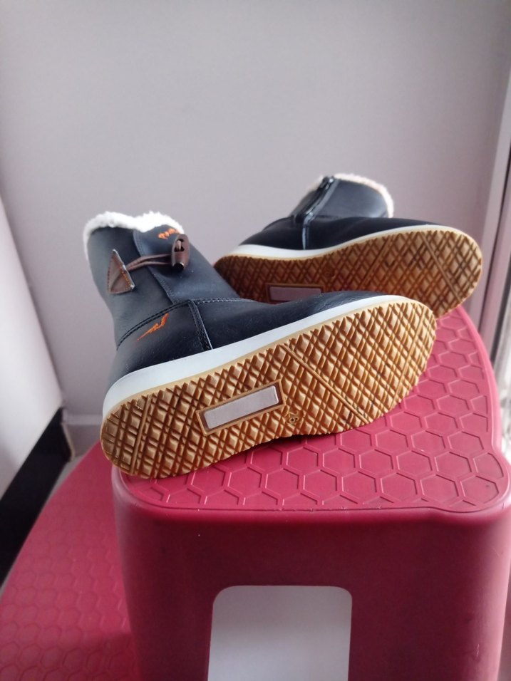 Kız Çocuk Siyah Suni Kürklü Bot - Görsel 3