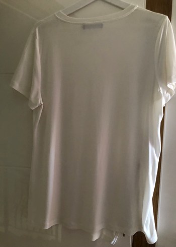 xl Beden Beyaz Basic Kısa Kollu Hamile Tişörtü