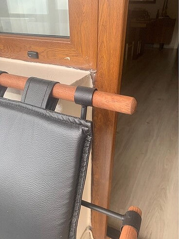 Tasarımcı Ahşap ve suni deri sandalye