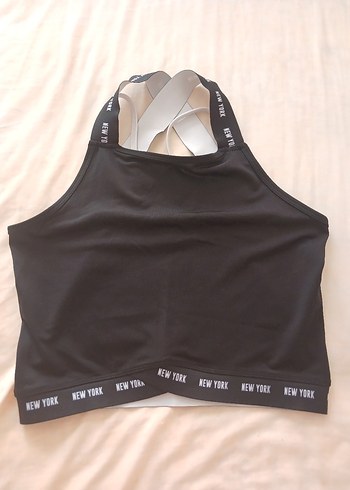 Siyah Street Wear Spor Büstiyer