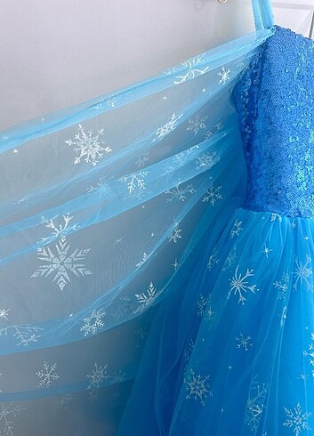 7 Yaş Beden Elsa elbise