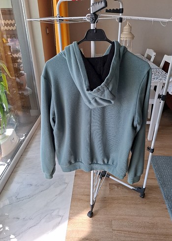 m Beden gri Renk Decathlon Sweatshirt Kapüşonlu 14-15 yaş