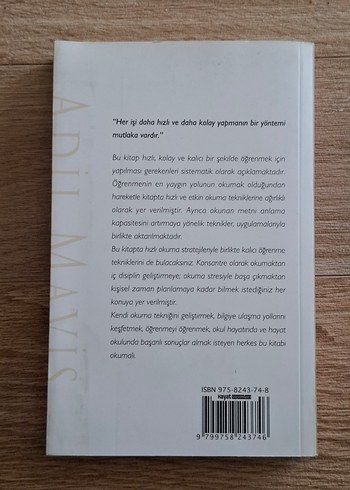 Anlayarak Hızlı Okuma ve Öğrenme Teknikleri Kitabı
