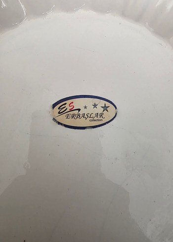 Ayaklı Beyaz Dalgalı Kenarlı Porselen Tabak - Görsel 2